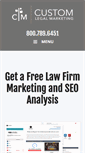 Mobile Screenshot of customlegalmarketing.com