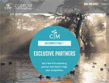 Tablet Screenshot of customlegalmarketing.com